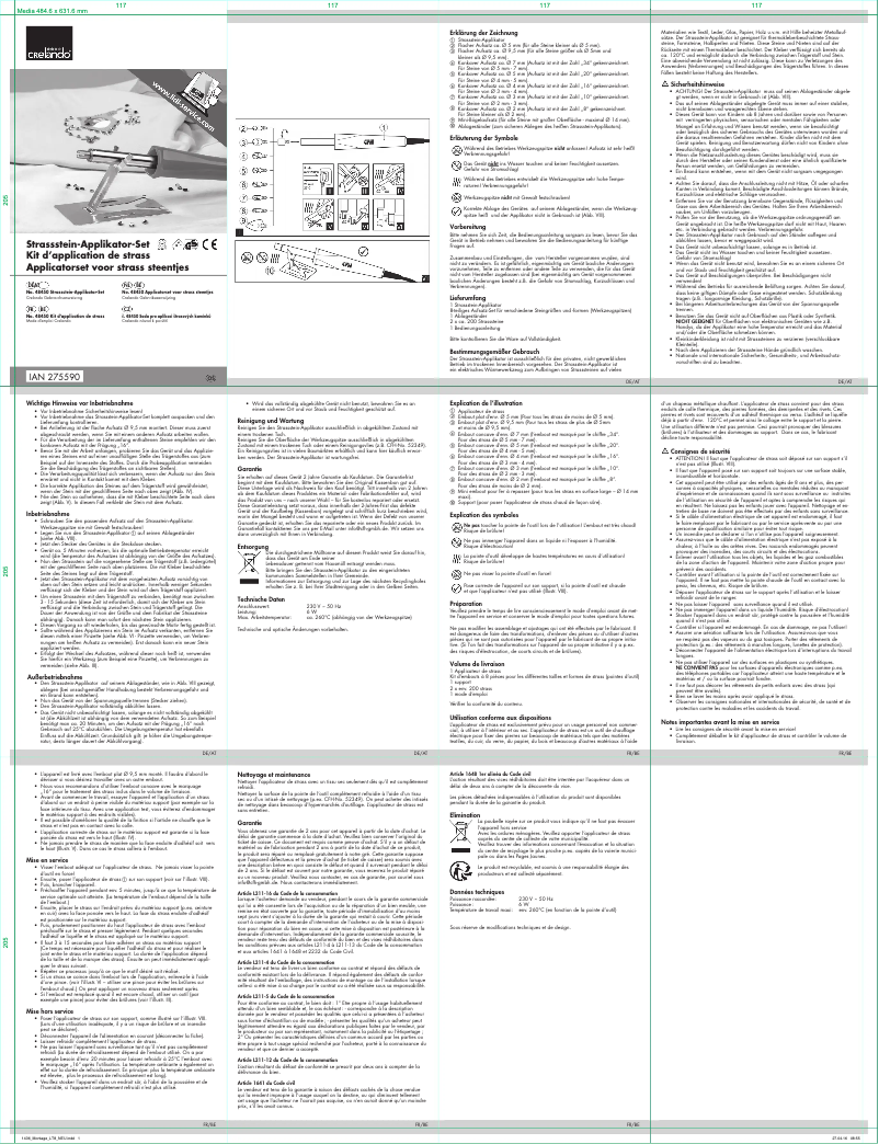 Página 1 del manual Manual de usuario Crelando IAN 275590