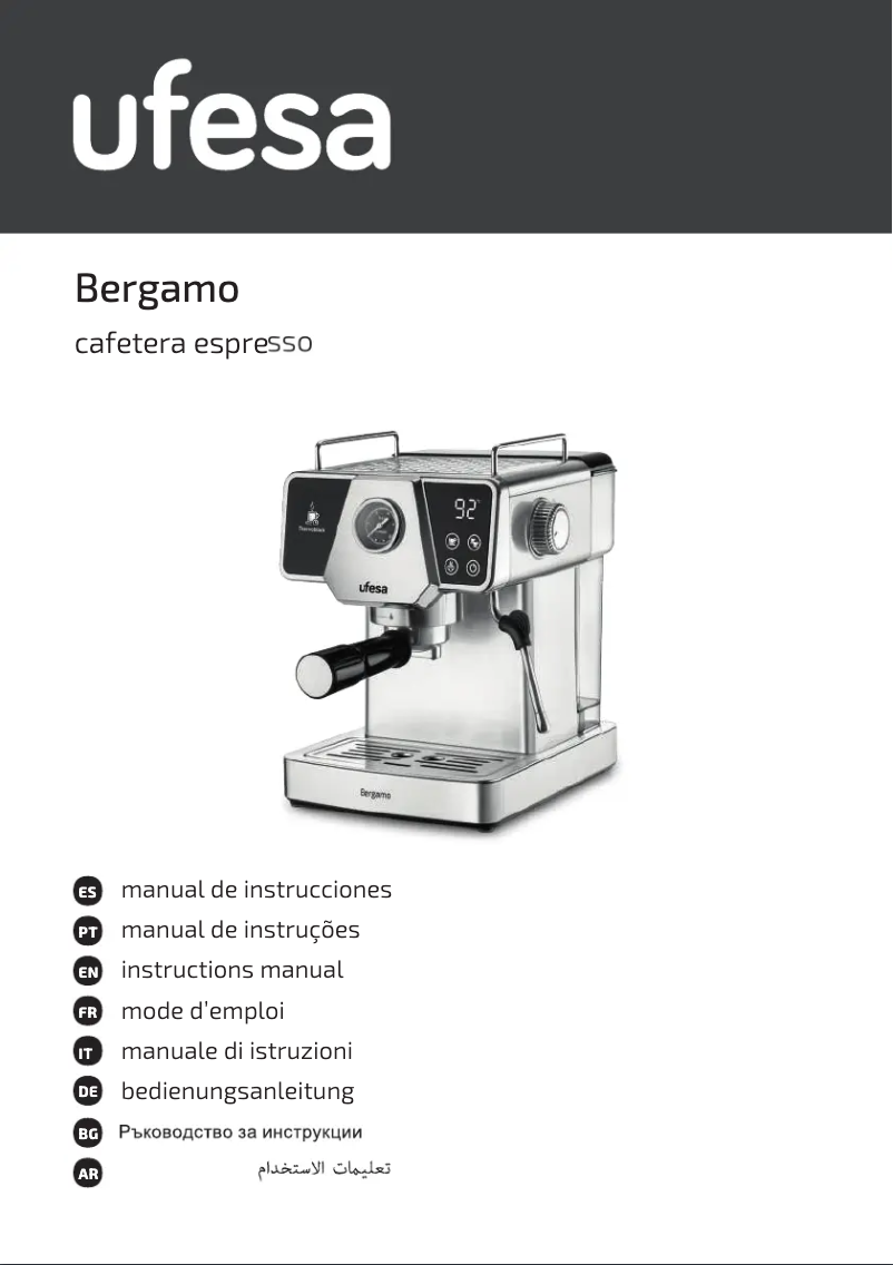 Page n°1 - Manuel utilisateur Ufesa Bergamo