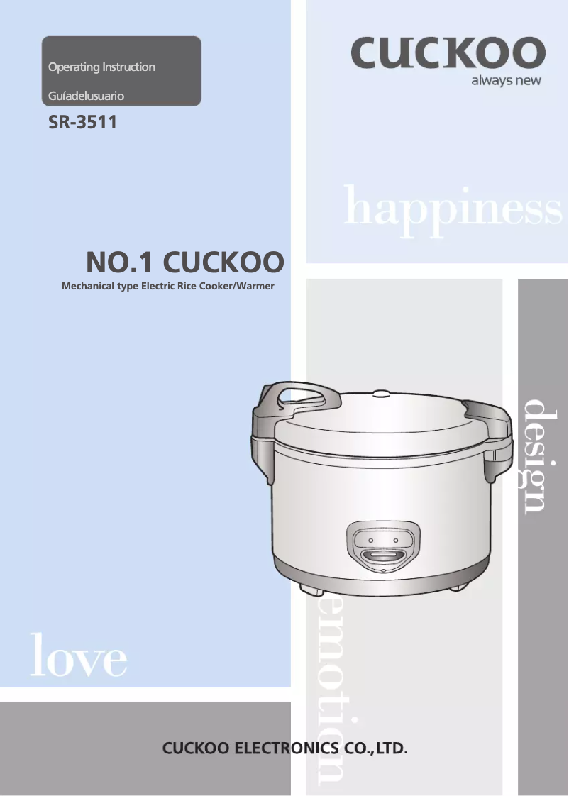 Page 1 de la notice Manuel utilisateur Cuckoo CR-3511