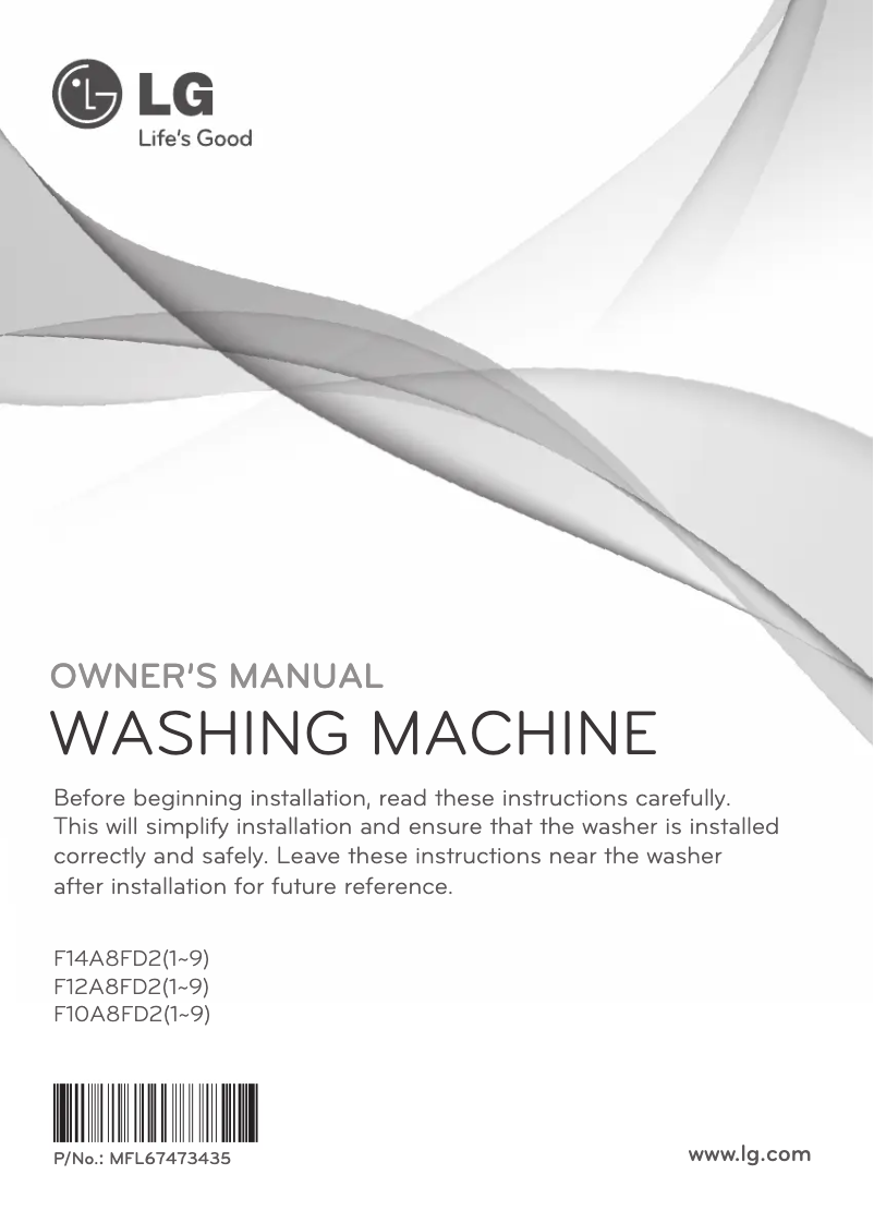 Page n°1 - Manuel utilisateur LG F14A8FD27