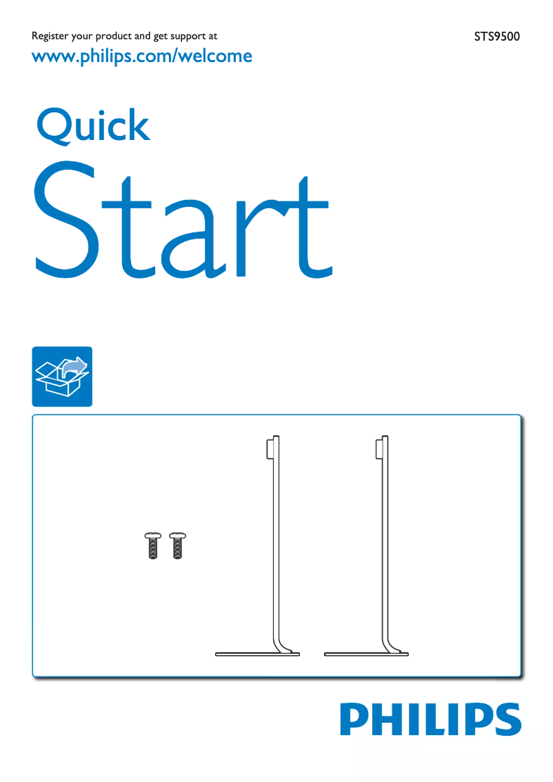 Page 1 de la notice Guide de démarrage rapide Philips STS9500
