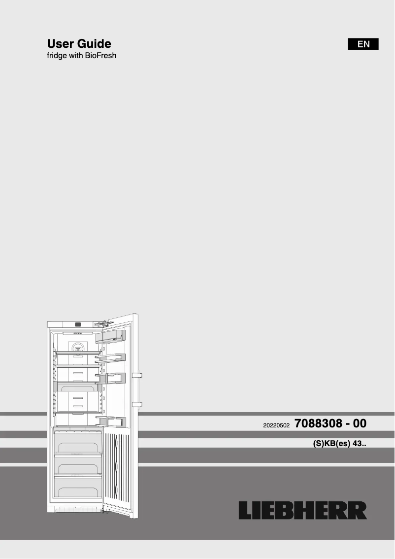 Page 1 de la notice Manuel utilisateur Liebherr SKBes 4350