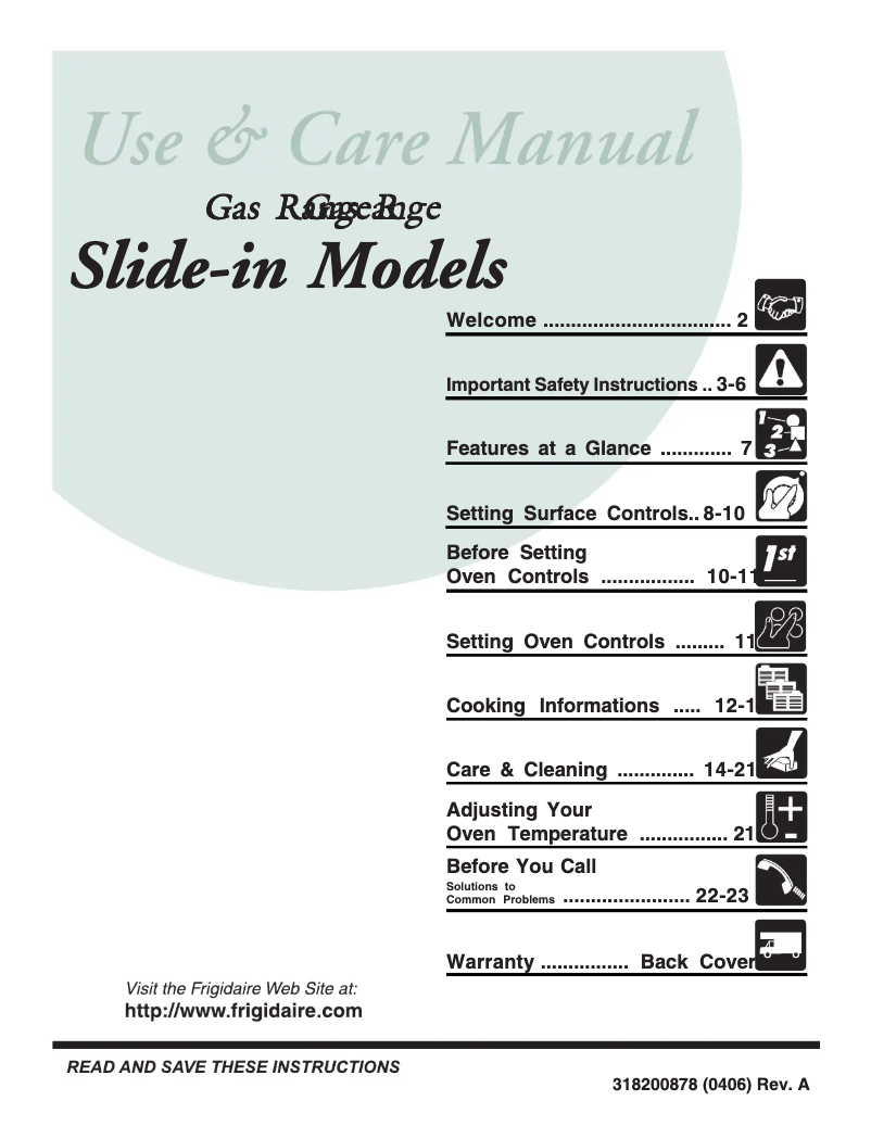 Image de la première page du manuel de l'appareil FGS379DC