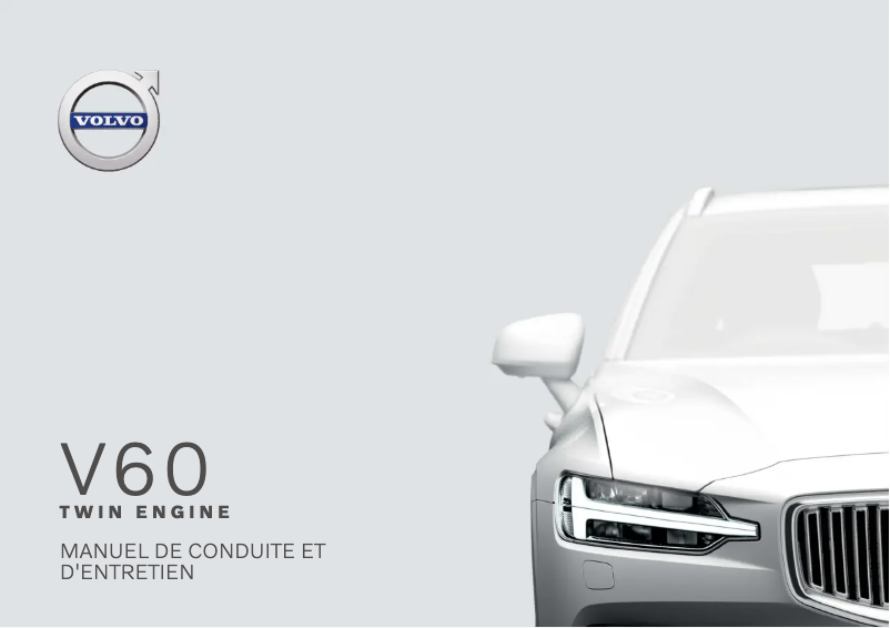Page 1 de la notice Manuel utilisateur Volvo V60 twin engine (2020)
