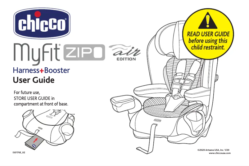 Page 1 de la notice Manuel utilisateur Chicco MyFit Zip Air