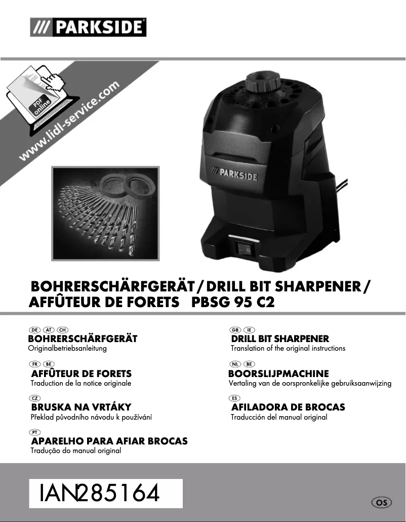 Page n°1 - Manuel utilisateur Parkside PBSG 95 C2