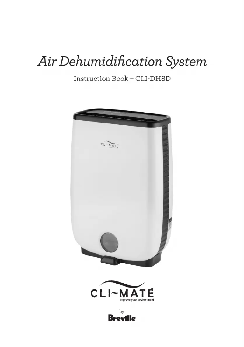 Page 1 de la notice Manuel utilisateur Cli-mate CLI-DH8D