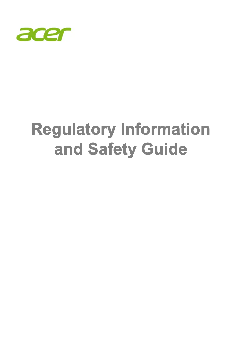 Page n°1 - Manuel utilisateur Acer L05