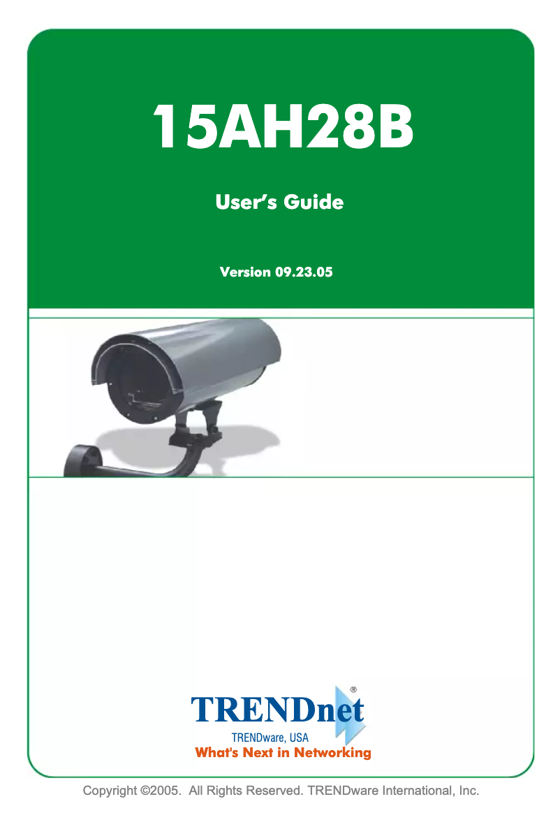 Page n°1 - Manuel utilisateur TRENDnet 15-AH28B