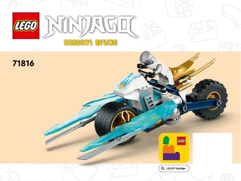Page 1 de la notice Manuel utilisateur Lego Ninjago 71816