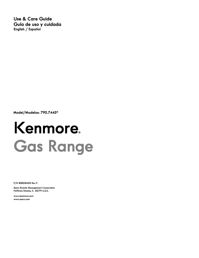 Imagen de la primera página del manual del dispositivo 790.74457