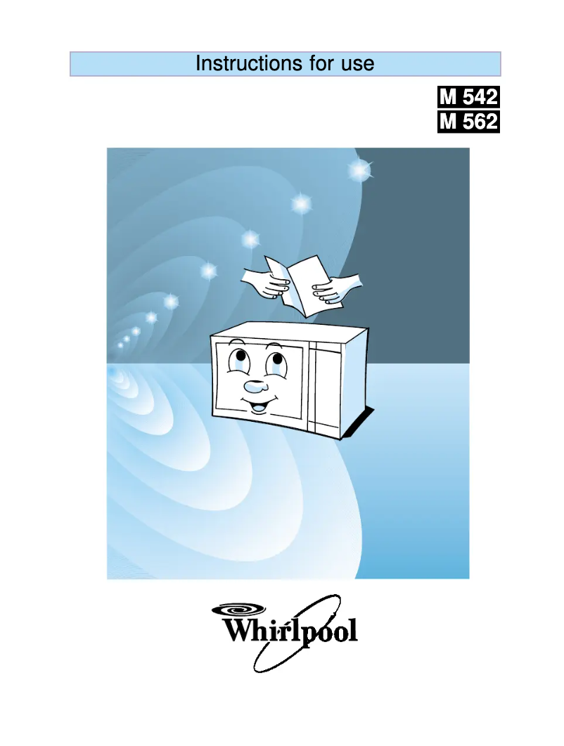 Page n°1 - Manuel utilisateur Whirlpool AVM 542