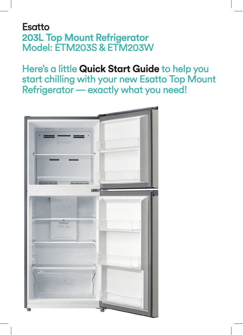 Página 1 del manual Guía de inicio rápido Esatto ETM203W