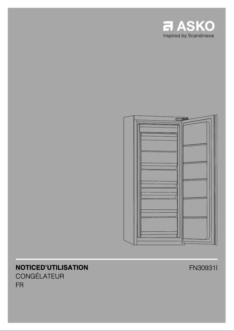 Page 1 de la notice Manuel utilisateur Asko FN30931I