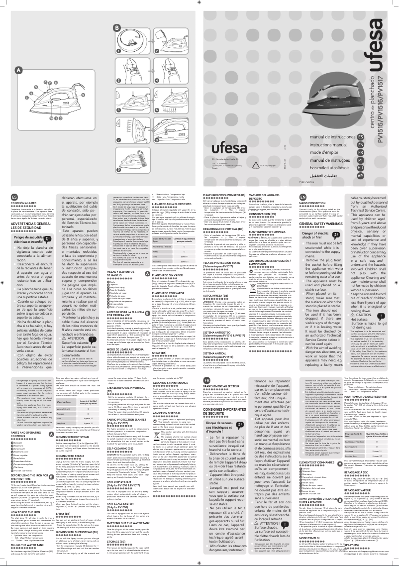 Página 1 del manual Manual de usuario Ufesa PV1515
