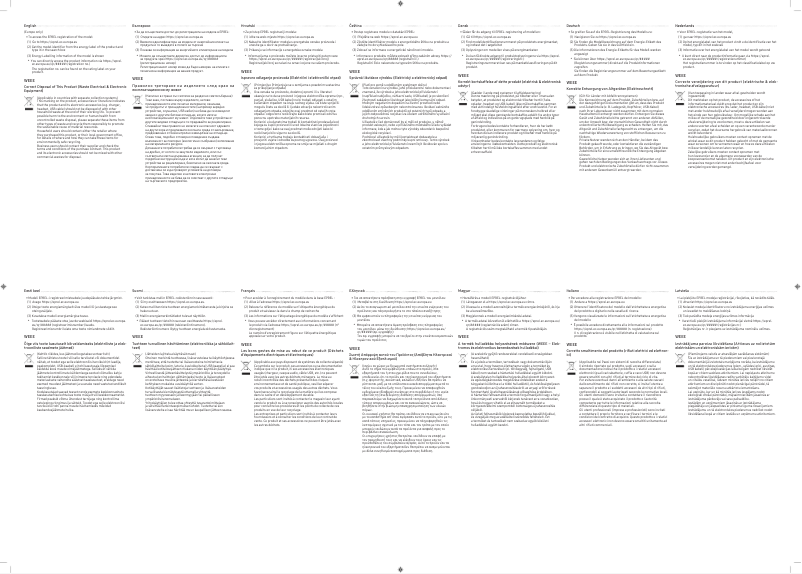 Page 1 de la notice Manuel utilisateur Samsung LS32A706NWUX