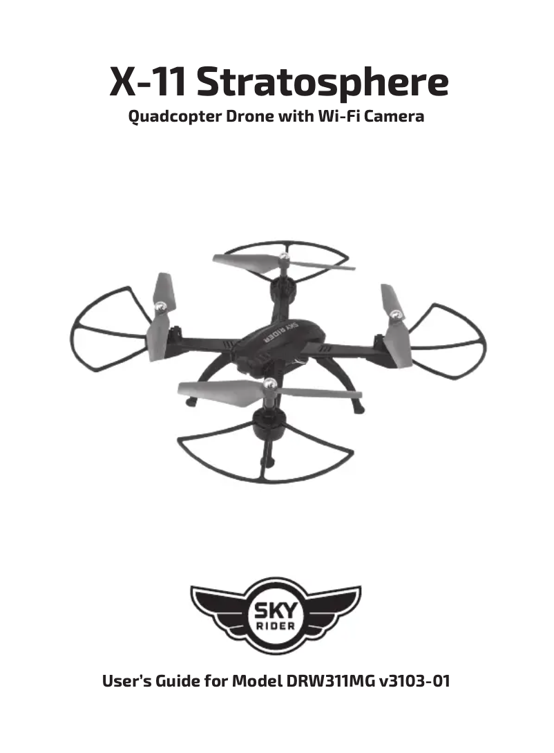 Page 1 de la notice Manuel utilisateur Sky Rider X-11 Stratosphere