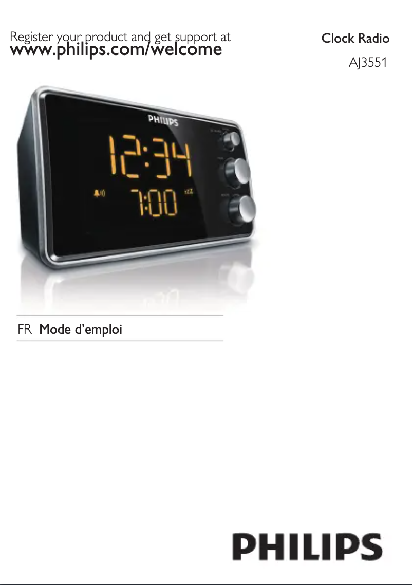 Imagen de la primera página del manual del dispositivo AJ3551