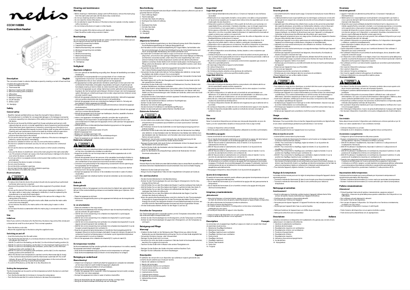 Page n°1 - Manuel utilisateur Nedis CCCH110EBK