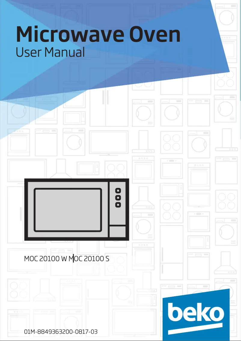 Page 1 of the manual User Manual Beko MOC20100FB