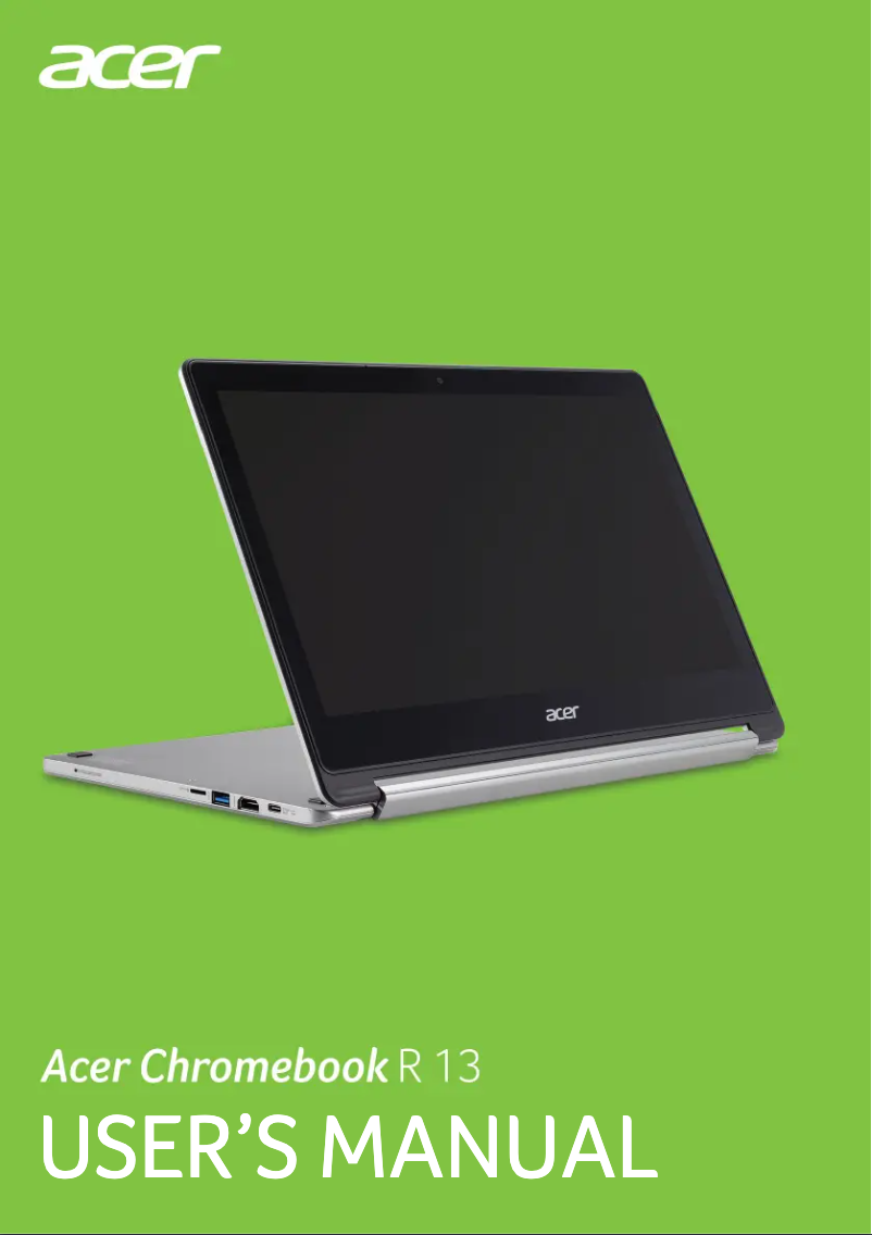 Página 1 del manual Manual de usuario Acer Chromebook R13 CB5-312T-K5G1