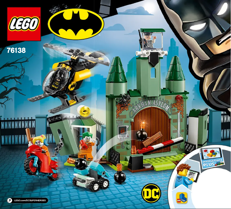Page 1 de la notice Manuel utilisateur Lego Batman 76138