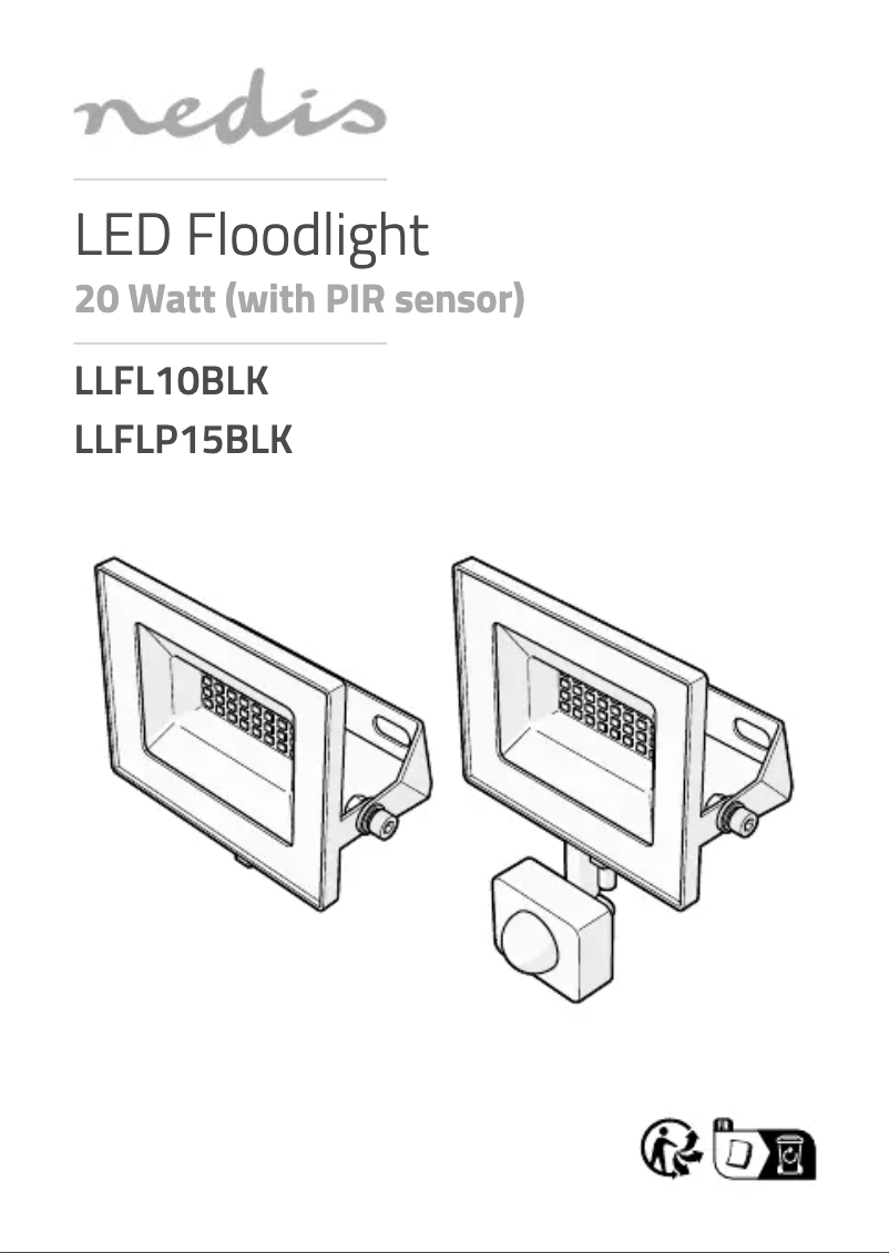 Page 1 de la notice Manuel utilisateur Nedis LLFLP15BLK