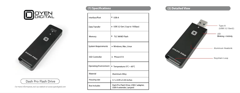 Image de la première page du manuel de l'appareil Dash Pro