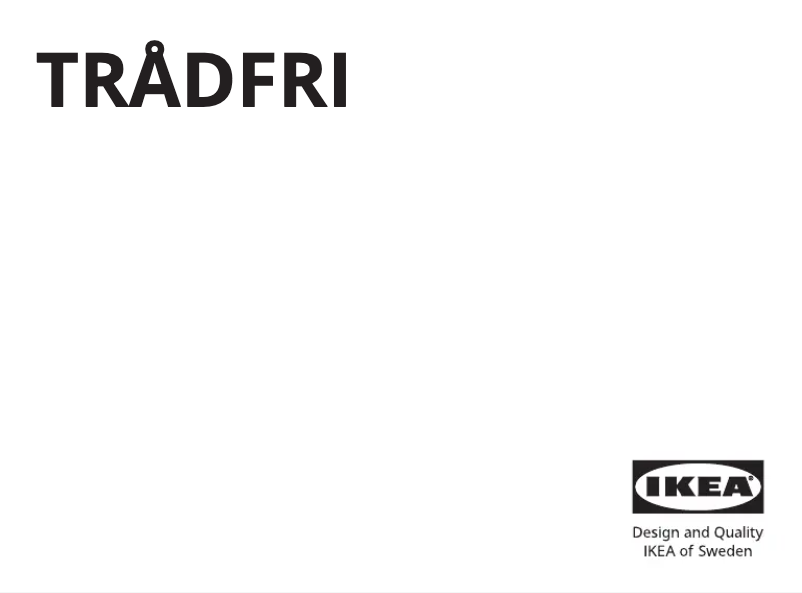 Image de la première page du manuel de l'appareil TRÅDFRI 204.413.33