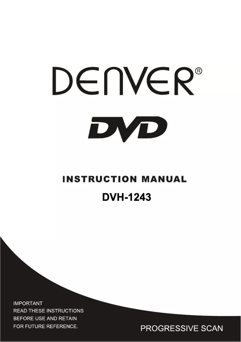 Image de la première page du manuel de l'appareil DVH-1243
