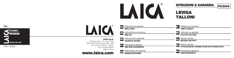 Image de la première page du manuel de l'appareil PC3006