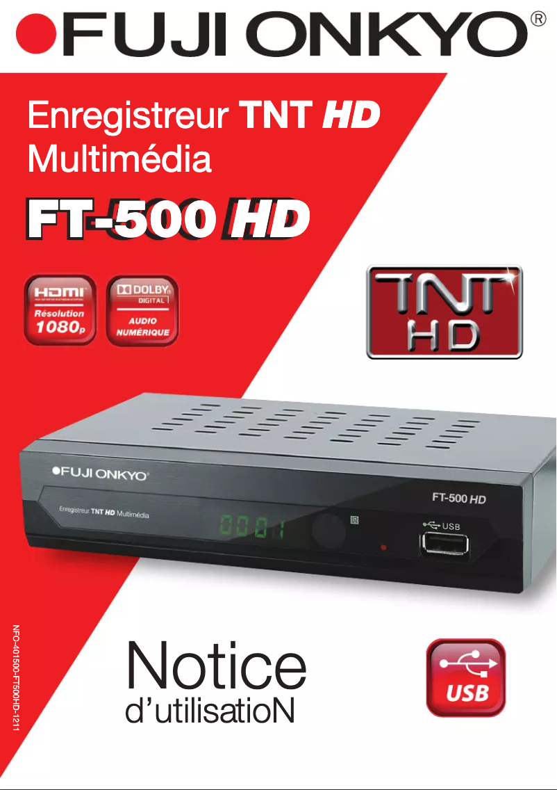 Página 1 del manual Manual de usuario Fuji Onkyo FT-500 HD