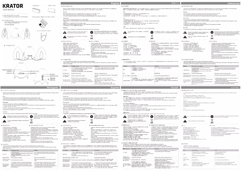 Página 1 del manual Manual de usuario Krator N4-21035