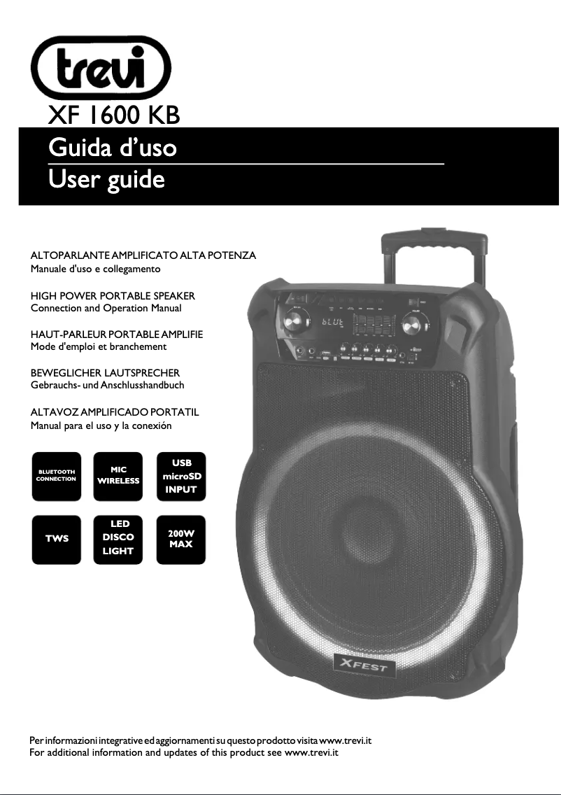 Image de la première page du manuel de l'appareil XF 1250 KB