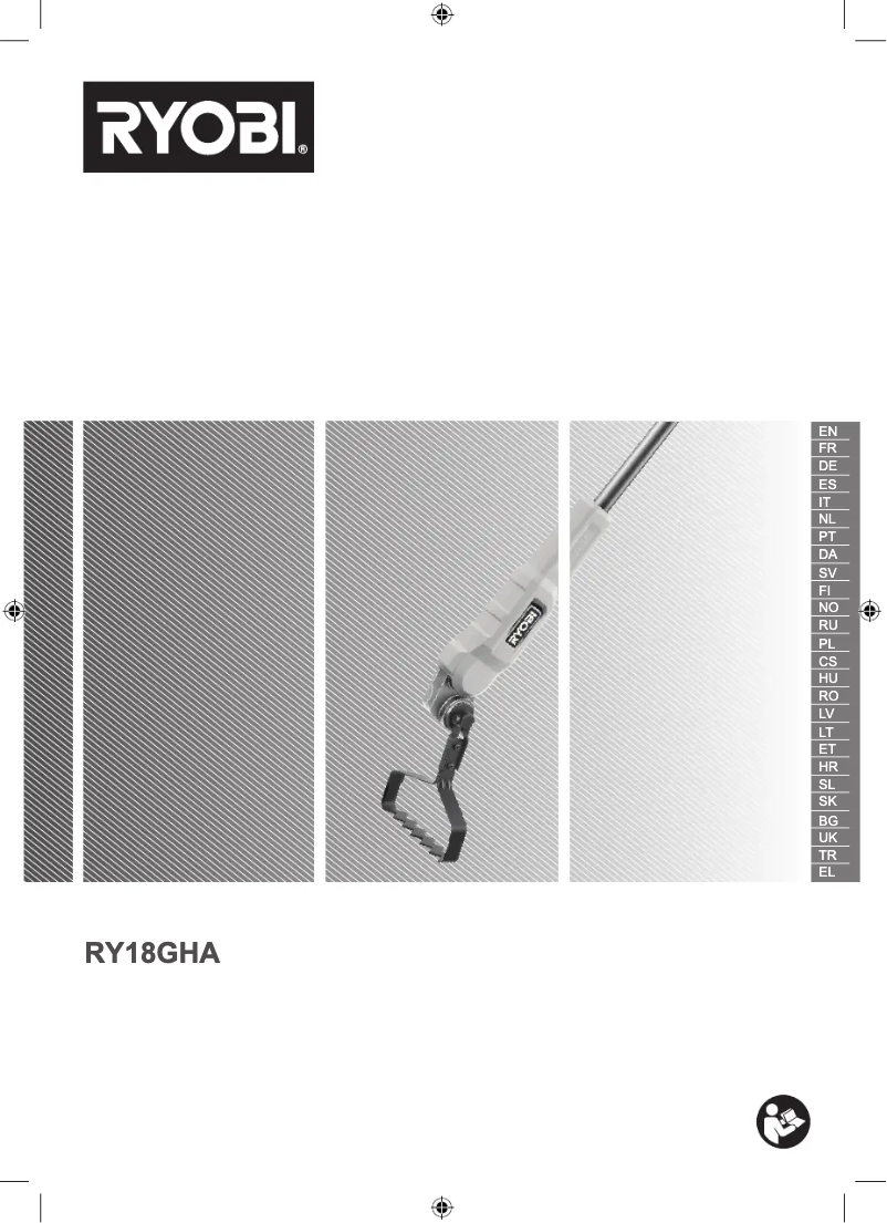 Page 1 de la notice Manuel utilisateur RYOBI RY18GHA