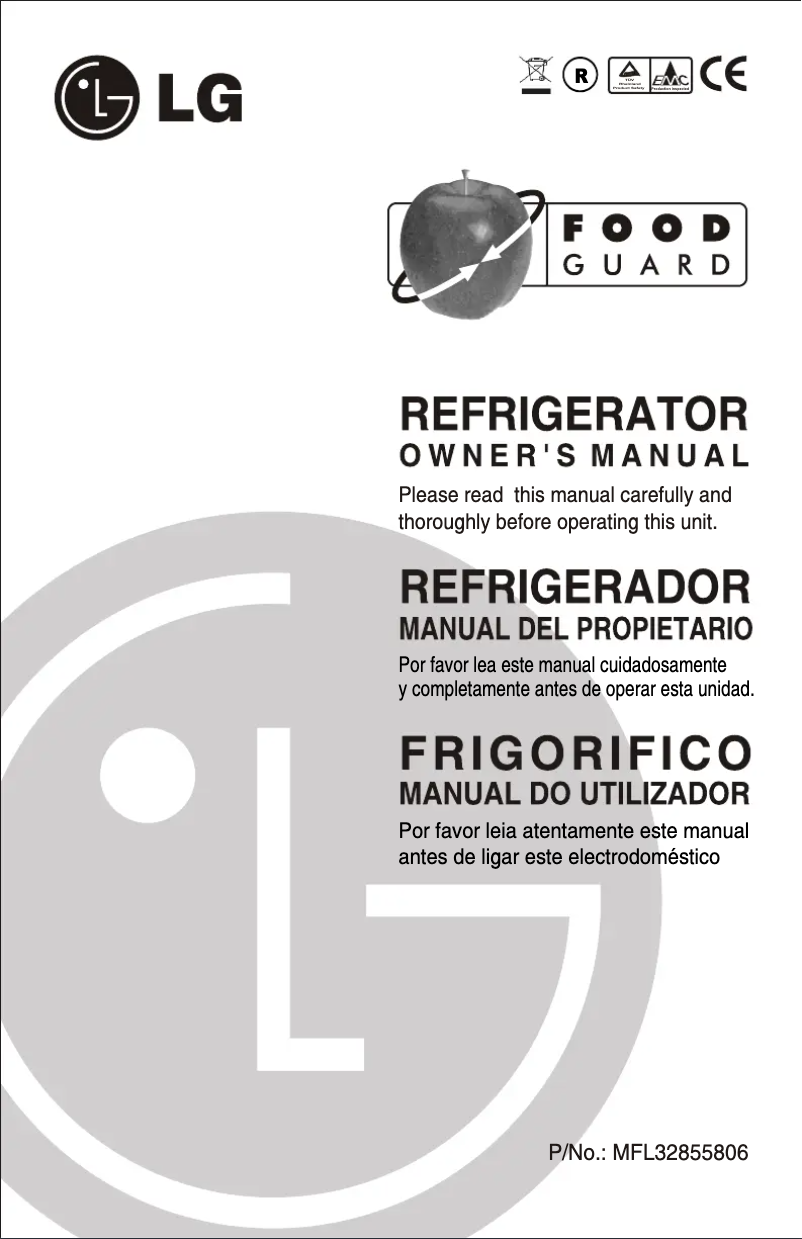 Page n°1 - Manuel utilisateur LG GR-3322W