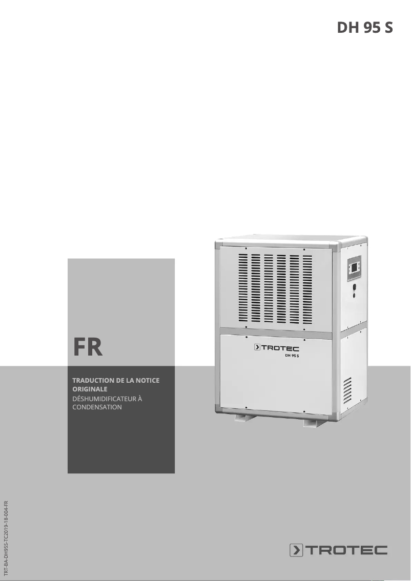 Image de la première page du manuel de l'appareil DH 95 S