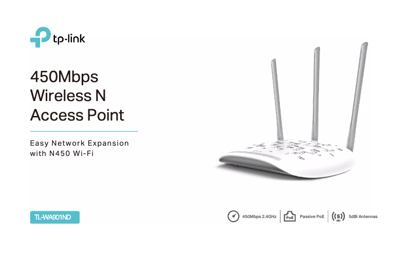 Page 1 de la notice Fiche technique TP-Link TL-WA901ND