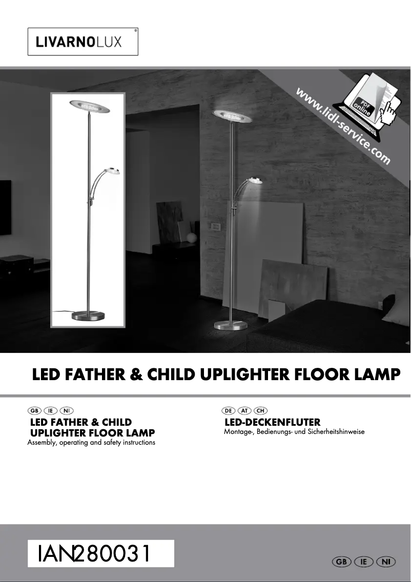 Page n°1 - Manuel utilisateur Livarno Lux IAN 280031