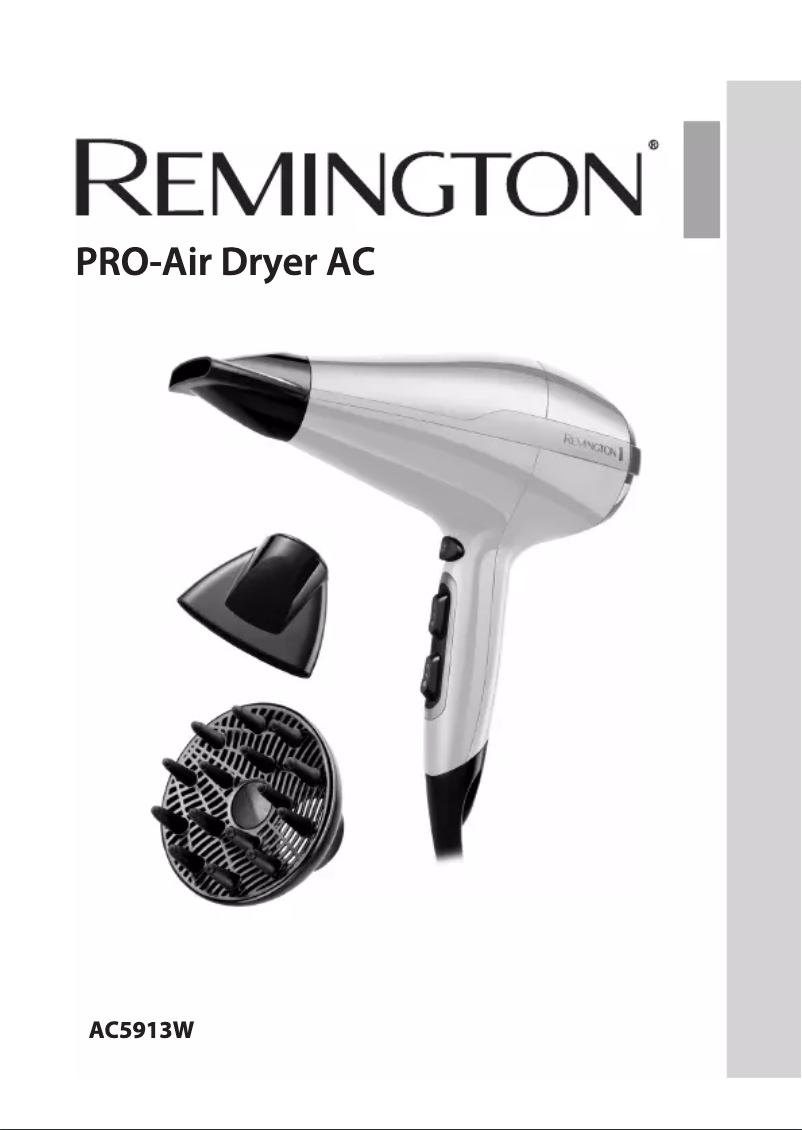 Page n°1 - Manuel utilisateur Remington AC5913W
