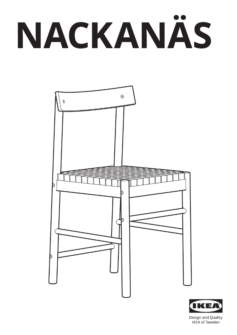 Image de la première page du manuel de l'appareil NACKANÄS 705.180.61