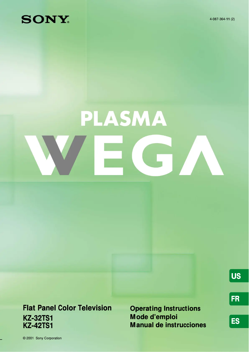 Page 1 de la notice Manuel utilisateur Sony KZ-32TS1