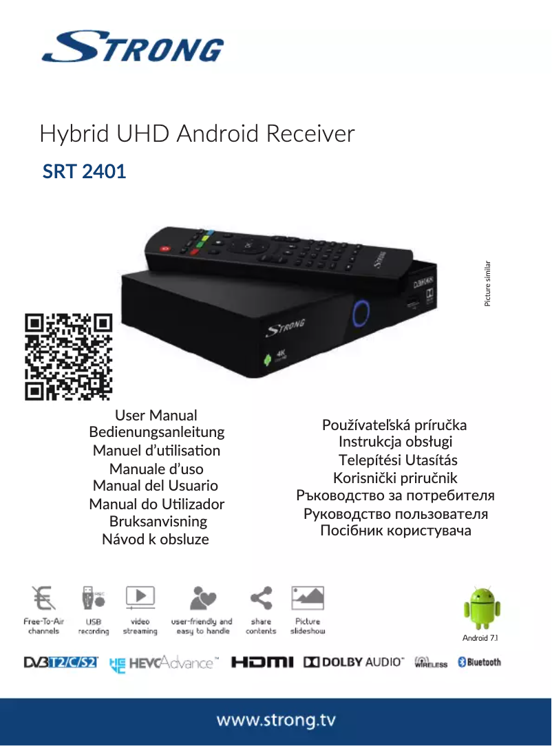 Page 1 de la notice Manuel utilisateur Strong SRT 2401