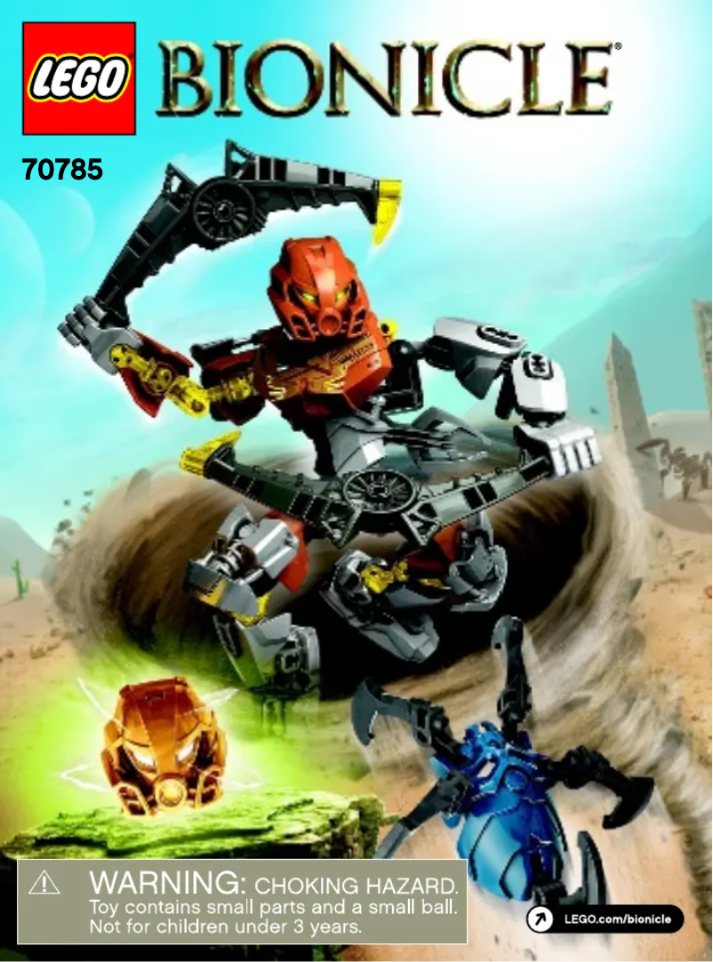 Página 1 del manual Manual de usuario Lego Bionicle 70785