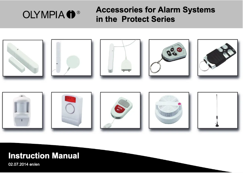 Page 1 de la notice Manuel utilisateur Olympia PIR Sensor