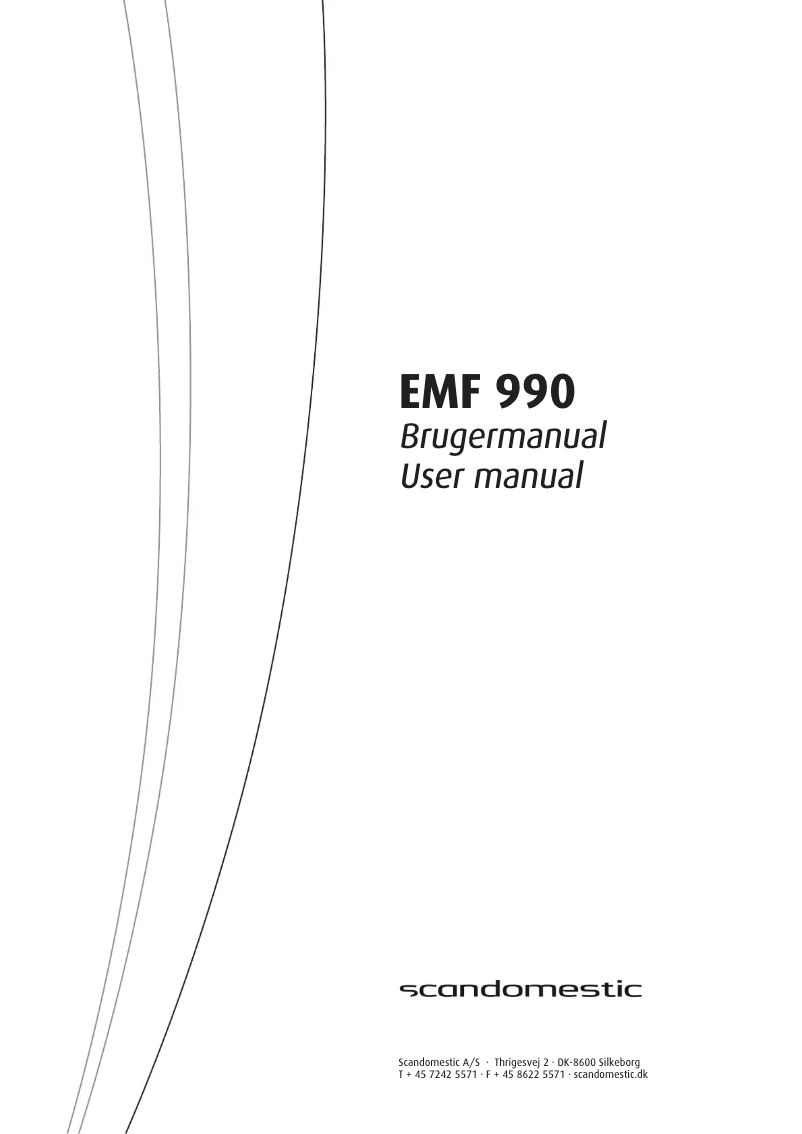 Page n°1 - Manuel utilisateur Scandomestic EMF 990