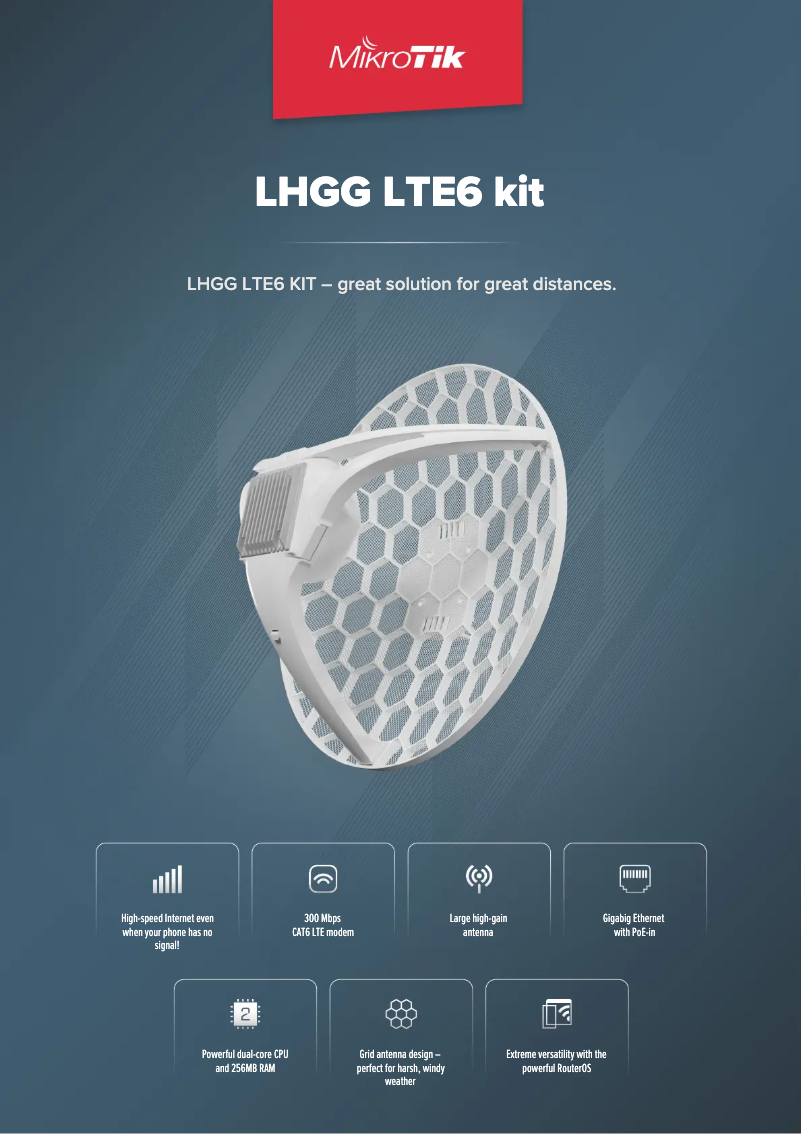 Page n°1 - Brochure Mikrotik LHGG LTE6 kit