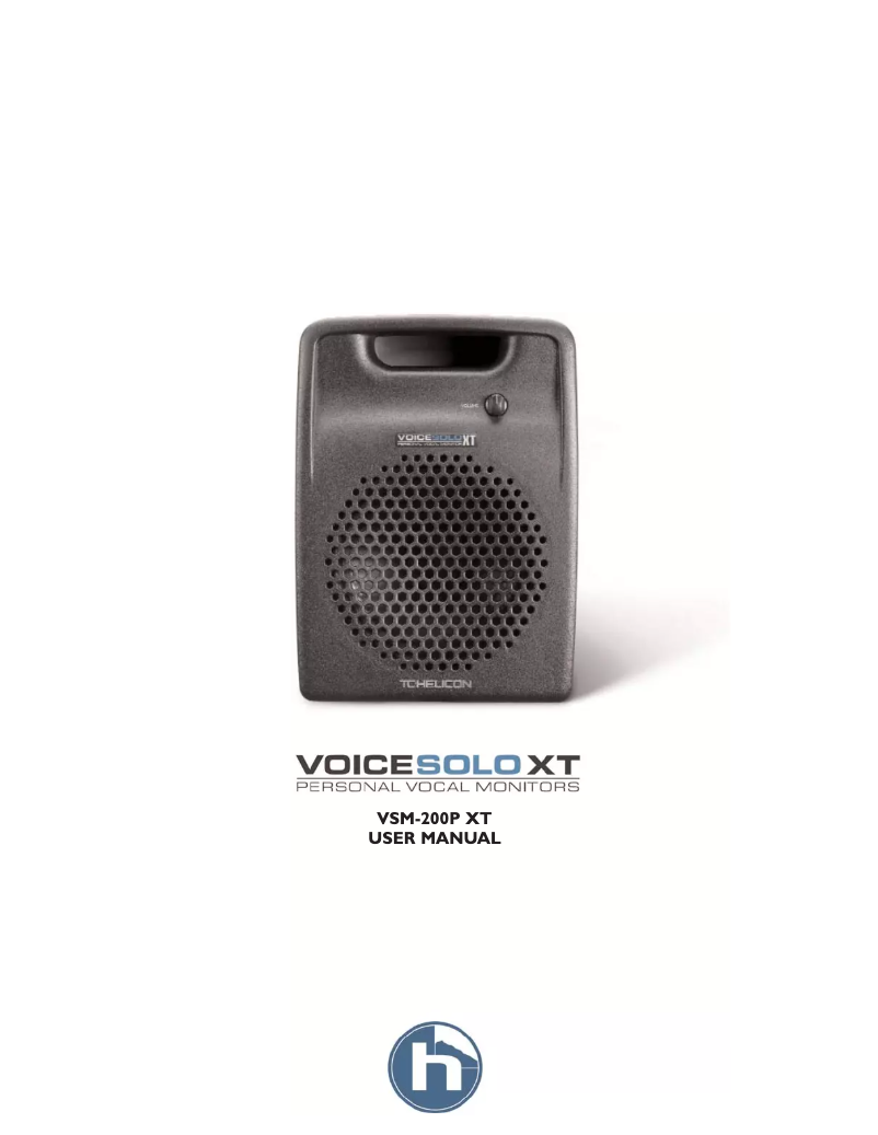 Page n°1 - Manuel utilisateur TC Helicon VoiceSolo VSM-200P XT