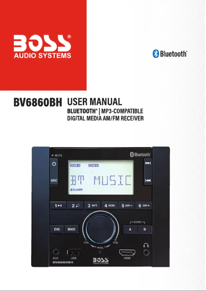 Page 1 de la notice Manuel utilisateur Boss BV6860BH