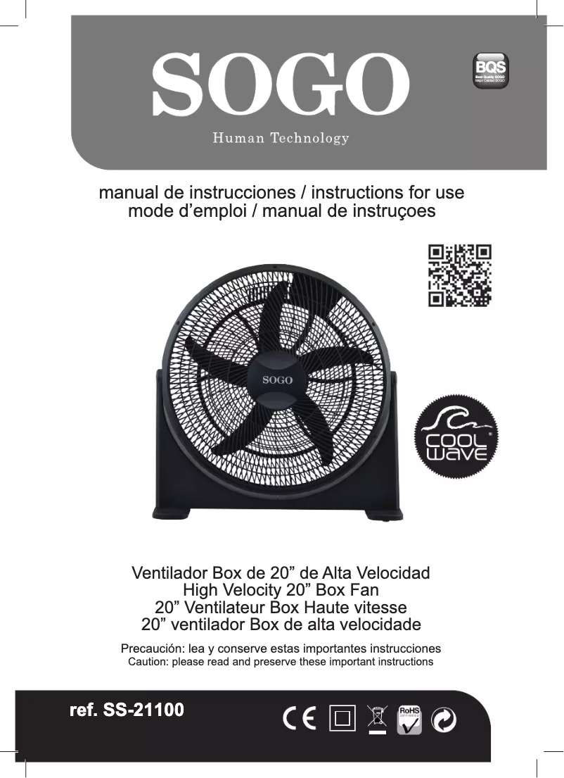 Página 1 del manual Manual de usuario Sogo VEN-SS-21100